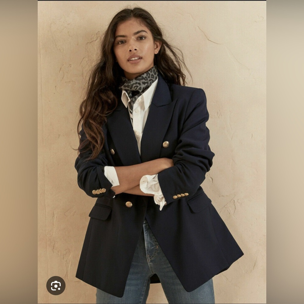 Banana republic, double breasted, captains, blazer, black size 10